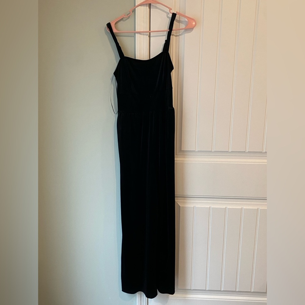 Old Navy Black Velvet Jumpsuit